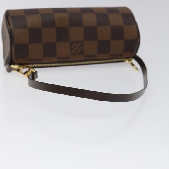 LOUIS VUITTON Damier Ebene Papillon Pouch LV Auth EC343 - Picture 7 of 16